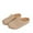 Khaki, variant on QQAMB Women's Summer Casual Closed Toe Slippers Breathable Mesh Comfortable Flat Slides for Daily Wear with Jeans
