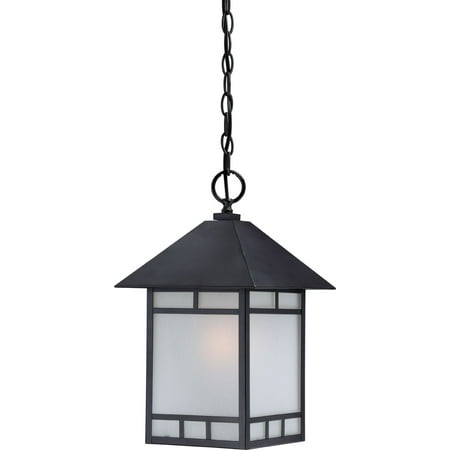 

Outdoor Pendant 1 Light With Stone Black Finish E12 Incandescent 10 inch 100 Watts