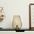 thumbnail image 4 of TRIROCKS 7.8''H Cage Shape Cordless Table Lamp Battery operated(Gold), 4 of 12