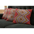 thumbnail image 2 of Ambesonne Tribal Throw Pillow Cover 4 Pack, Mosaic American, 16", Multicolor, 2 of 6