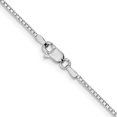 thumbnail image 4 of Auriga 14K White Gold 1.2mm Box Chain Necklace 20inch for Women, 4 of 6