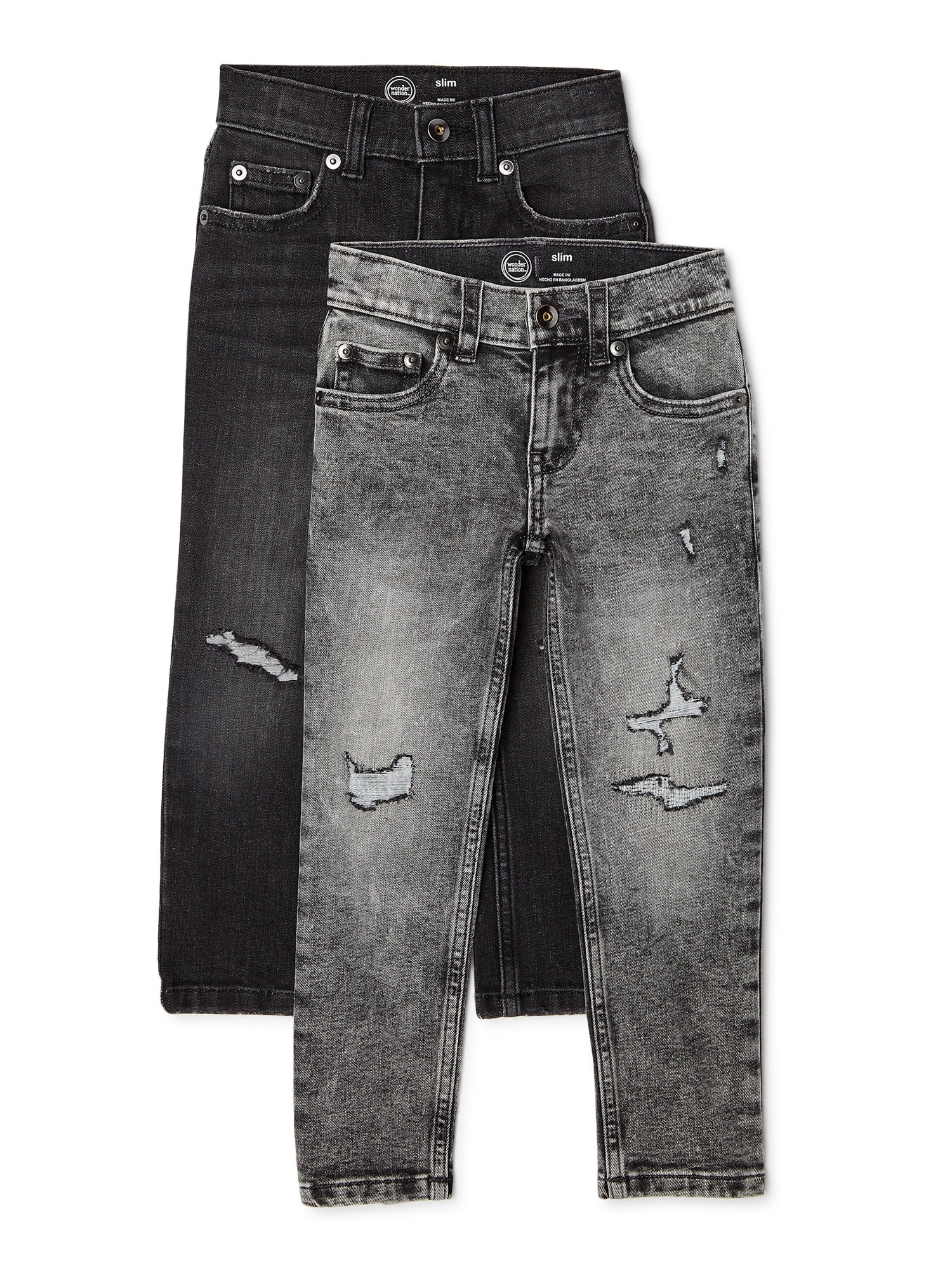 Details about   NWT Boys/Kids Arizona Jeans Size 14 Husky Slim Fit Blue/Dark Blue/Gray Pants 