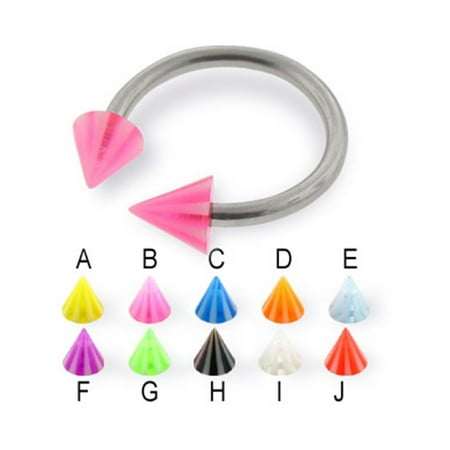 - Beach Cone Horseshoe Ring, 14 Ga,3/8