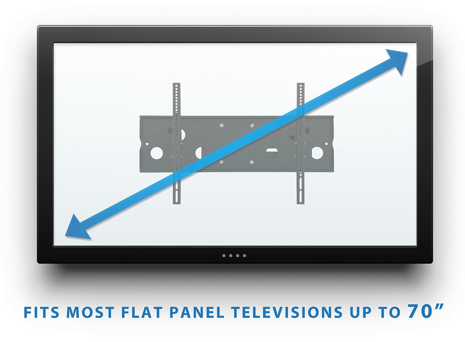 Mount-It! Full Motion Tv Wall Mount, Long Extension, Fits 55" to Max 70" Tv, Holds up to s220 lbs. Capacity