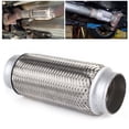 thumbnail image 4 of Tubo Flexible de escape de acero inoxidable, tubo de reparación de juntas Flexi, accesorios para coche, 55x200mm, 4 of 12