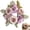 C, variant on Champagne Rose and Hydrangea Candle Wreath, Artificial Ring Garland for Dining Table Wedding Centerpiece Home Decor