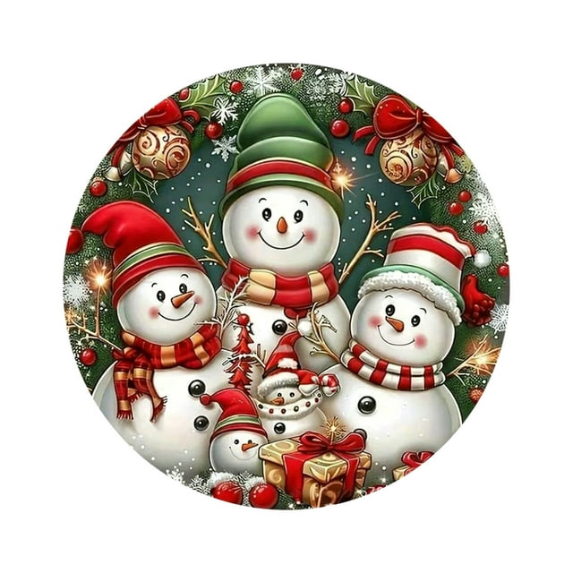 Décorations de Noël Napperon Intérieur 1 Pce 15X15 Napperons d'Hiver