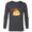 Charcoal Heather, variant on Disney Princess Belle Holiday Christmas Ornament - Long Sleeve T-Shirt for Men - Customized-White