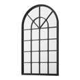 thumbnail image 2 of Black Frame Arched Windowpane Accent Mirror by Manor Park, 2 of 7