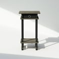 thumbnail image 5 of Furinno Turn-N-Tube Tall Nightstand with Bin, French Oak/Black/Black, 5 of 7