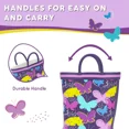 thumbnail image 3 of FUNCOO PLUS Toddler Rubber Rain Boots Kids Waterproof Boots for Girls, Butterfly, Toddler Size 5, 3 of 7