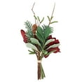 thumbnail image 2 of Saro Lifestyle FL424.R Artificial Bouquet with Amaryllis Pine Needle Design - Set of 12, 2 of 5