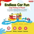 thumbnail image 2 of DOLU 70-Piece Large Parking Lot Garage Playset for Kids, Car Toy with Ramp and Elevator, 2 of 9