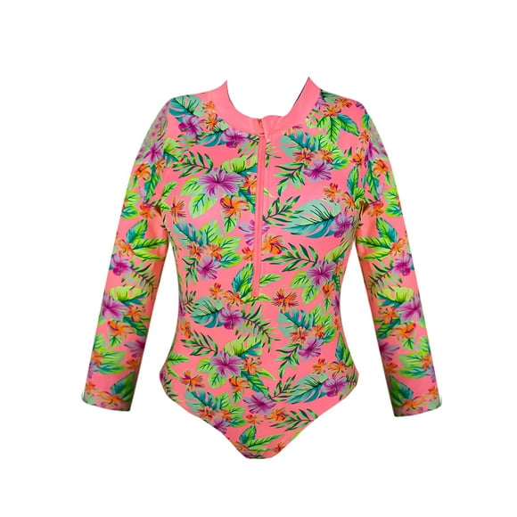 TRAJE DE BAÑO COMPLETO MANGA LARGA PARA NIÑA MARCA MAUI & SONS