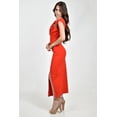 thumbnail image 2 of Vestido drapeado con broche Roman Fashion /Juvenil, 14736 (Rojo) rojo M, 2 of 5