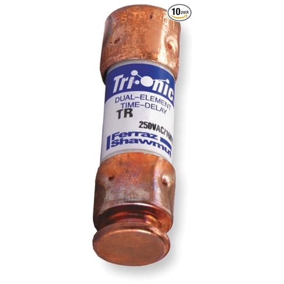 TR30R 250V 30A 2X9/16 Rk5 Time Delay Fuse, 10-Pack