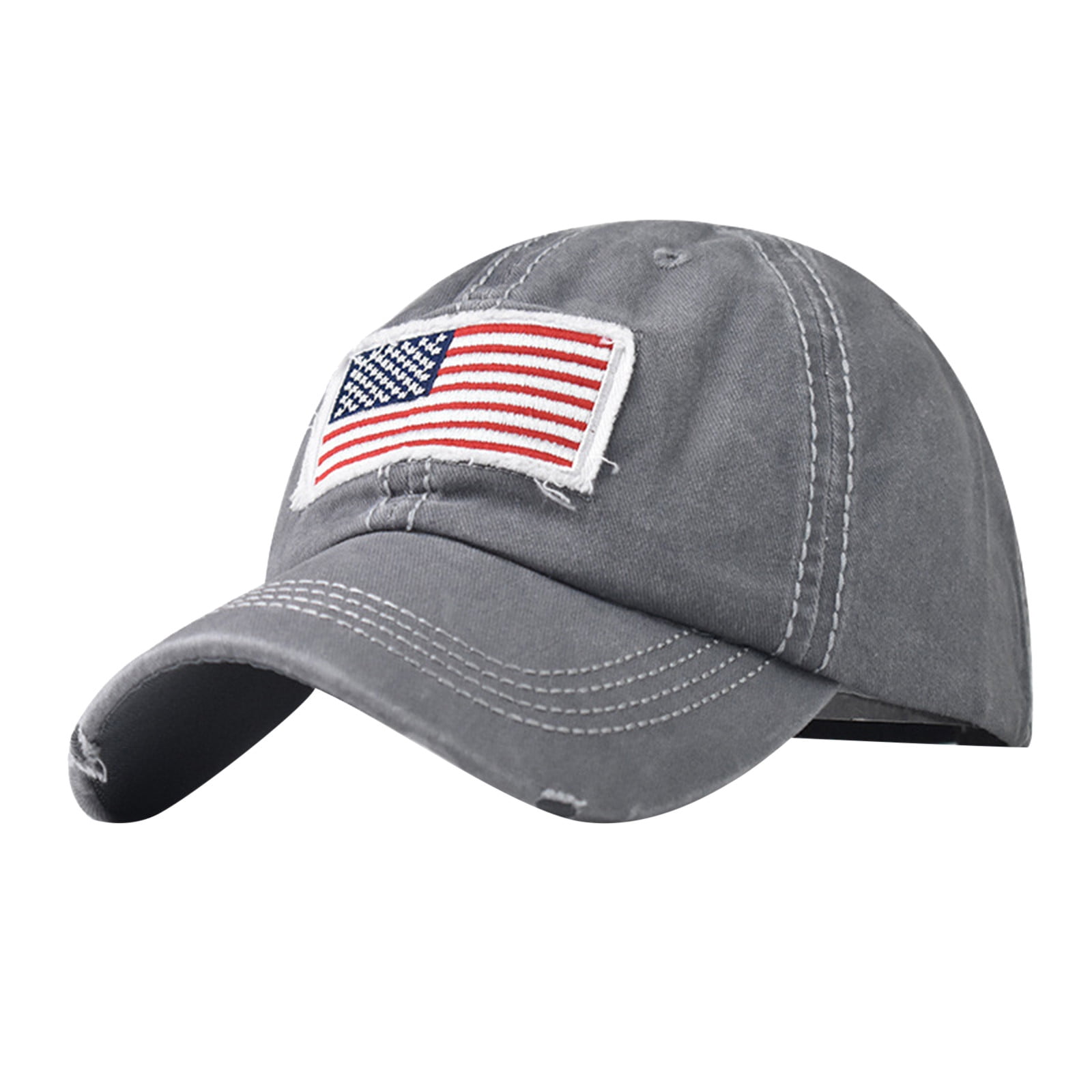 Vintage Baseball Hats for Men American Flag Patch Breathable Mesh Classic Baseball Caps Adjust Cotton Running Ball Hats