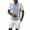 D260/Blue, variant on Afdoent Polo Shirts For Men Color Block Zip Short Sleeve Polo Shirt Casual Knit Breathable Activewear Tennis Sportswear Loose Fit