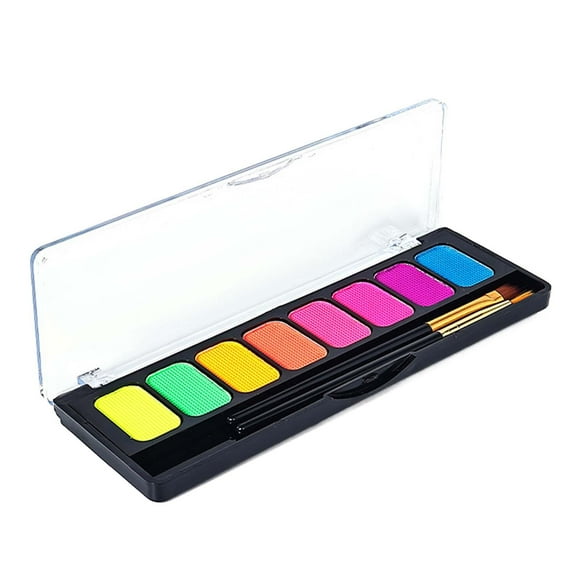 Pintura corporal facial, paleta de pintura facial Flash profesional Pintura profunda Arte Paleta de pintura de belleza Suministros de pintura facial Yinane pintura corporal cara