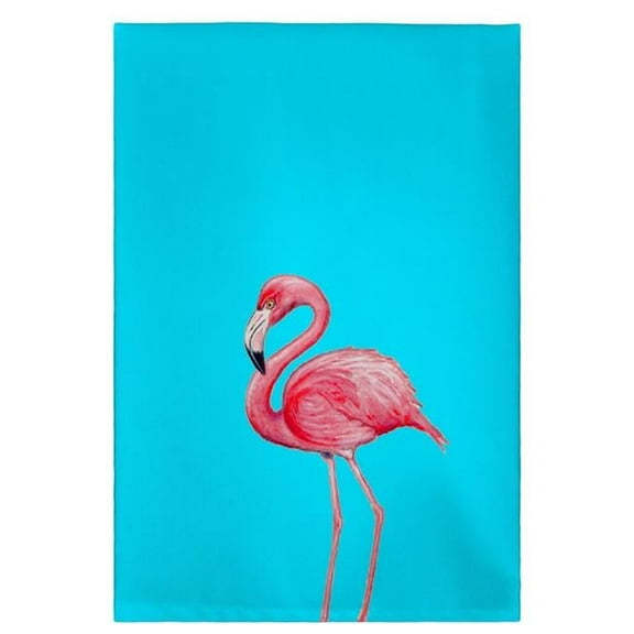 Betsy Drake GT084T Flamingo on Teal Guest Towel