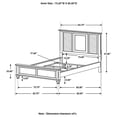 thumbnail image 3 of Pemberly Row Farmhouse Wood California King Panel Bed in Antique White, 3 of 3