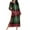 Green, variant on Women Christmas Nightgown Long Sleeve Zipper Front Robes Full Length Xmas Plaid Graphic Pajama Dress Loungewear (M, Green)