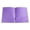 Purple, variant on Plastic Pocket Folders 3 Hole Punched with 2 Pockets, Business Card Slot,Hold Letter Size Paper, 1-Pack