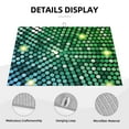 thumbnail image 3 of Honeii Green Disco Lights print Super Absorbent Coffee Bar Mat Hide Stain Coffee Maker Mat for Countertops Coffee Pot Dish Drying Mat for Kitchen Counter, 3 of 7