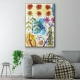 thumbnail image 2 of Flower Power II Framed Premium Gallery Wrapped Canvas - Ready to Hang - 27 x 41 - Gold Floating Frame, 2 of 9