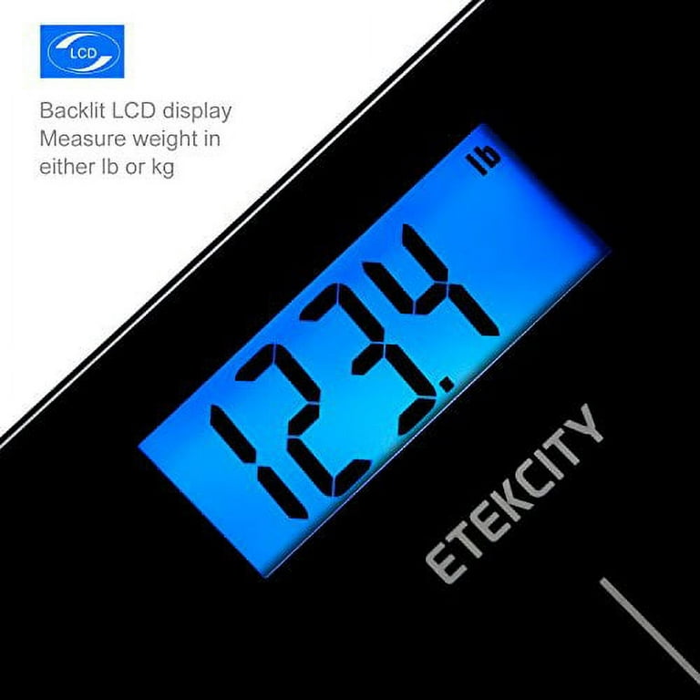 Etekcity Digital Body Weight Bathroom Scale with Step-On Technology, 400-lbs