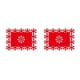 thumbnail image 4 of Manteles individuales Inteprter festival fiesta de Navidad copos de nieve antideslizante, 4 of 6