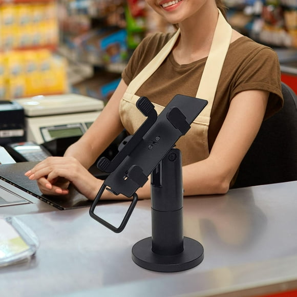 POS Terminal Stand Black Ajustable Agua Ajuste Accesorios Máquina de tarjetas de crédito Máquina para la tienda de escritorio de la tienda minorista