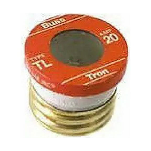 Bussmann TL-20PK4 20 Amp Time Delay, Loaded Link Edison Base Plug Fuse, 125V UL Listed, 4-Pack by Bussmann