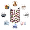thumbnail image 4 of Balery Halloween Mouth Cesta de ropa redonda con asas, impermeable, independiente, para ropa, juguetes, dormitorio y familia-Medium, 4 of 6