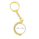 thumbnail image 1 of Kaomoji encantadora sonrisa expresión Anillo de oro de metal llavero llavero, 1 of 3