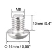 thumbnail image 3 of M8x10mm Machine Screws Hex Socket Round Head Screw 304 Stainless Steel Fasteners Bolts 5 pcs, 3 of 3