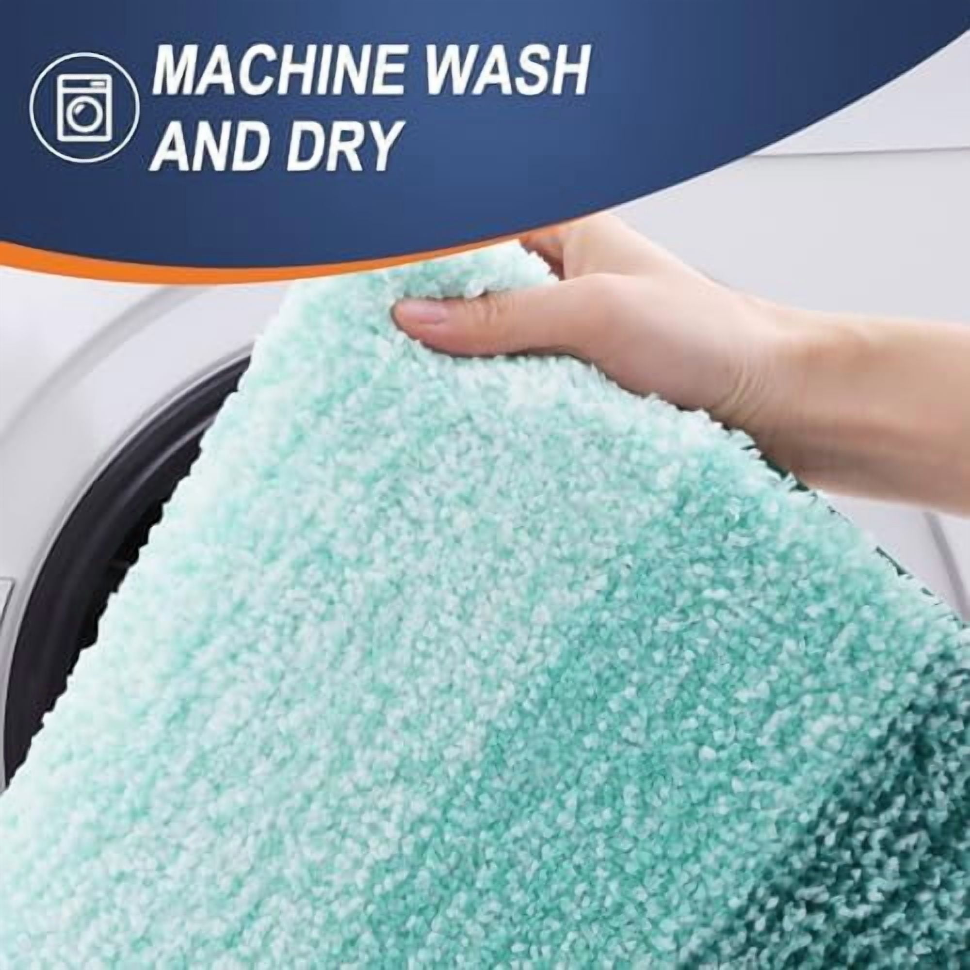 Bathroom Rugs Mat 30x20, Extra Soft Absorbent Microfiber Bath Rugs, Rubber Backing, Quick Dry, Washable Bath Mats for Bathroom Floor, Tub and Shower, Home Decor Accessories, Blackish Green