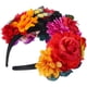thumbnail image 2 of FELTECHELECTR Diadema del Día de los Muertos, corona de flores, accesorio para el cabello para disfraces de festivales, 2 of 6