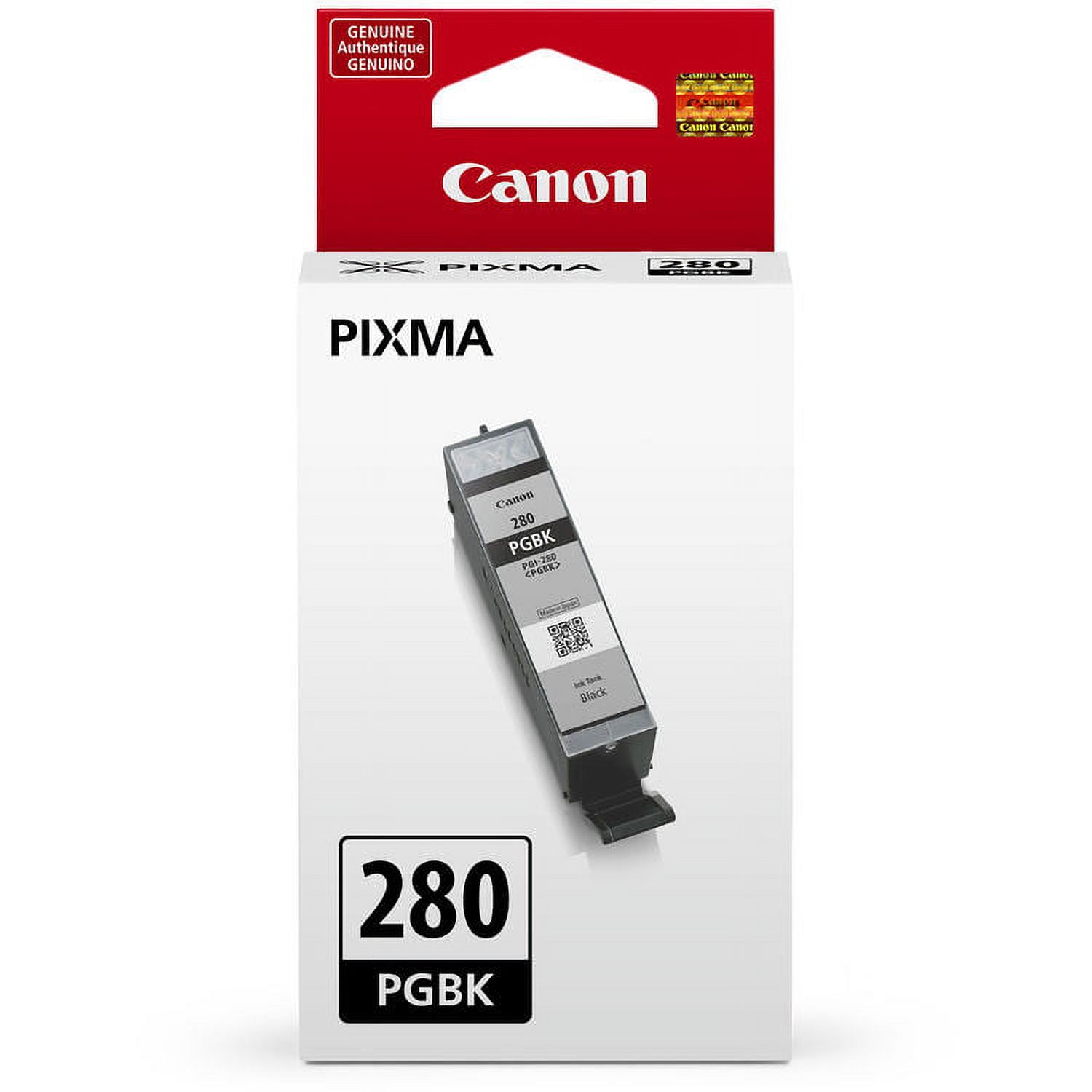 Genuine Canon CLI-281 5-Color Ink Tank Combo Pack with 5 x 5 Photo Paper (2091C006) + Canon PGI-280 Pigment Black Ink Tank (2075C001) - image 2 of 3