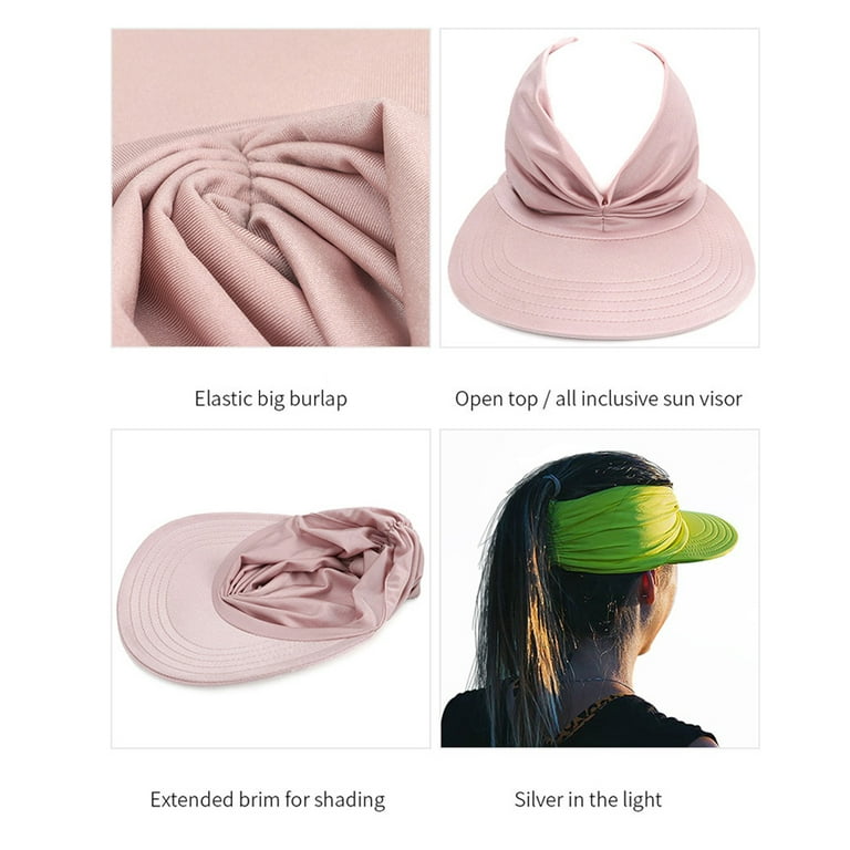 Women Sun Visor Sun Hat Women Anti-ultraviolet Elastic Hollow Top Hat  Outdoor Quick-drying Sun Hat Summer Be…
