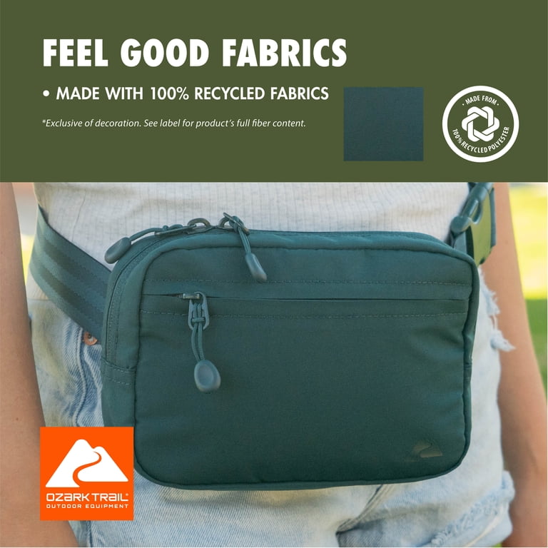 Ozark Trail Unisex Polyester Denver Fanny Pack, Teal - Walmart.com