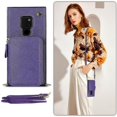 thumbnail image 2 of Funda tipo cartera para Huawei Mate 20 con tarjetero y correa para el hombro para mujer, 2 of 5