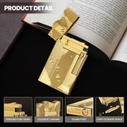Sanji Vintage Trench Lighter, Antique Copper Fluid Refillable Soft Flame Lighter, Unique Art Decor Lighter Cool Collection, Fuel Not Included