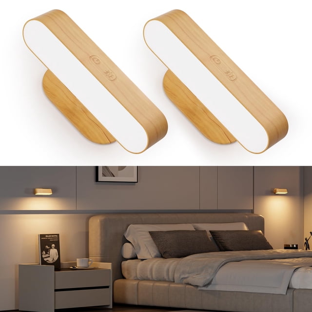 Aplique de pared Hensam inalámbrico a batería 20x4x4 cm LED