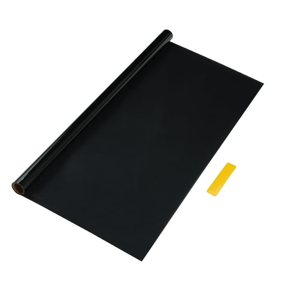 Unique Bargains Carbon 2 PLY Car Window Tint Film VLT 13% IRR 35% UVR 18% Black 6.56ft x 11.8in Privacy Film 2mil PET 1 Pcs