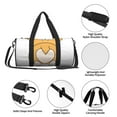 thumbnail image 6 of Easygdp Prince Corgi Dog Travel Bag, Camping, Weekend, Carry On Overnight Duffel Bag with Shoulder Strap, 6 of 8