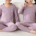 KyCheLot Toddler Baby Girls Boys Thermal Underwear Set Soft Solid Color