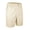 Beige, variant on Sentmoon Linen Shorts for Men Jogging Drawstring Elastic Waist High Waisted Shorts Solid Color Summer Regular Fit Mens Boxer Shorts with Pockets S-3XL