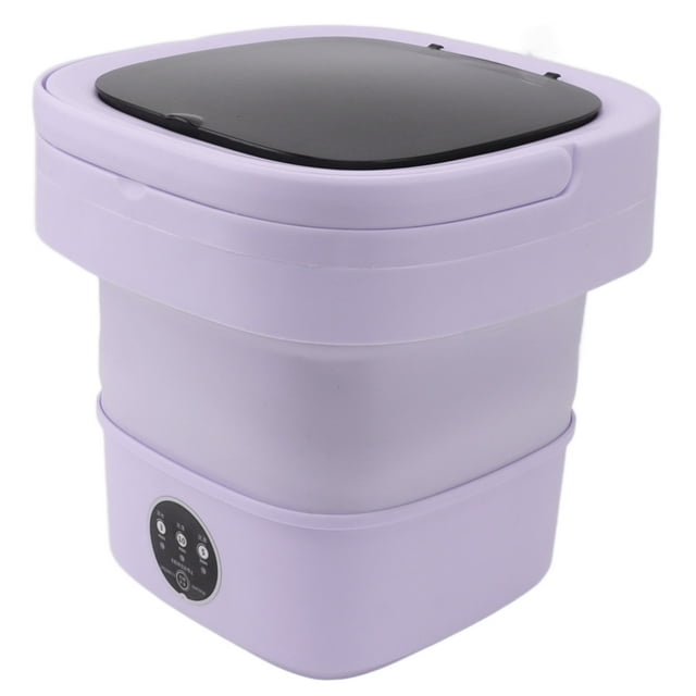 Portable Washing Machine, 6L Capacity Foldable Mini Washing Machine, Laundry Machine with Dehydrator, Rechargeable Collapsible Bucket, Small Space for Underwear or Baby Clothes