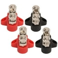 thumbnail image 1 of Barre de Bus à Double Batterie, Bloc de Distribution d'Alimentation M8 Robuste Facile à Installer 4 Pcs pour RVs, 1 of 7
